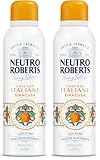 Neutro Roberts, Siracusa Deodorant Spray, ohne Aluminiumsalze, keine Flecken, mit ätherischem Öl von Orange und Salzblüten, mit reinem Glycerinöl, Deodorant für Damen und Herren, 200 ml, 48 h