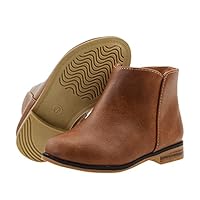 FLYFUPPY Girls Boots Ankle Boots for Girls Side Zipper Short Suede Booties Fashion Boots for Toddler/Little/Big Kids