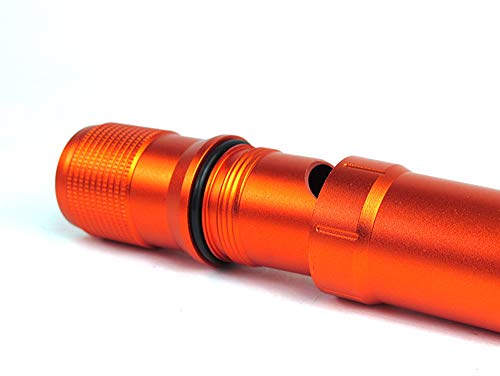 EKLOEN Waterproof EDC Capsule Tube, Portable Survival Waterproof Pill Container Outdoor Waterproof Capsule Seal Bottle Holder Case EDC Emergency Tool(Orange) - Thumbnail 3