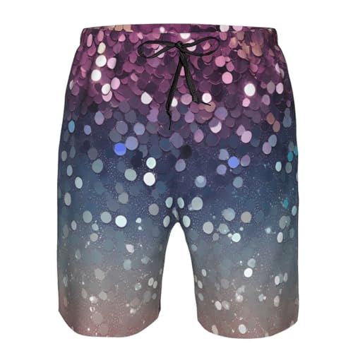 Gradient Sequin Sparkle Print Stylish Beach Shorts Swim Trunks Lightweight Breathable Summer Outdoor Activities4