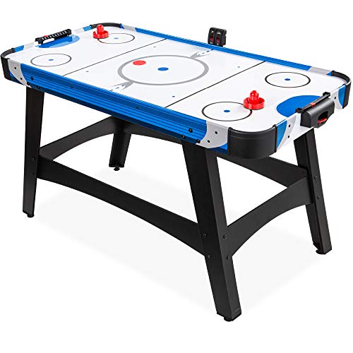 Crazy Deals 58 Inch Air-Powered Arcade style Air Hockey Table w/Powerful Electric Air Motor, LED Electronic Scorer, Family Game, Teens or Adults, Easy Essembly, 2 Pucks & 2 Pushers, Size 56.5L x 27W x 31.5H