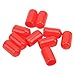 20 Pcs 6mm Brake Caliper Bleed Screw Cap High Durability Universal Red Dust Cap for Car Braking System (Red)