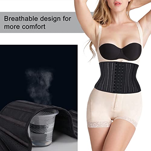 Atbuty Super Short Torso Waist Trainers Belt For Women Hourglass Invisible Breathable Waist Cincher Corset Belly Band Stomach Girdle #TOP3