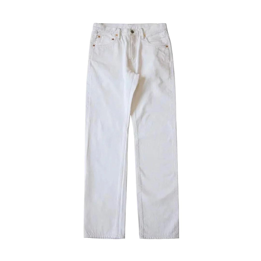 Mens Regular Denim Jeans - Straight Fit Casual Comfort Trousers