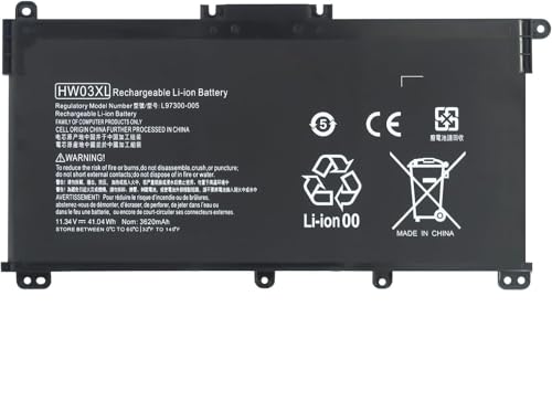 Image of HW03XL Laptop Battery for HP Pavilion 15-EG 15-EG1025CL 15-EG1053CL 15-EH 15-EH1254NG 17-CN 17-CN0065CL 17-CN0023DX 17-CN0053CL 15T-EG 15Z-EH 17-CP 17S-CU 17T-CN 17Z-CP Series L97300-005 HSTNN-IB90