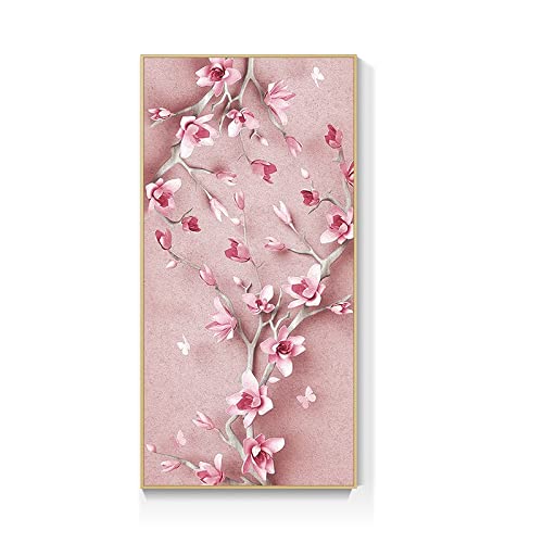 Mosaïque Diamant 5D Fleur de Pêche 50x100cm | Activité Anti-Stress pour Adulte et Enfant