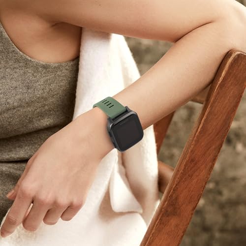 Image of Tobfit 20mm Straps Compatible with Garmin Forerunner 165 /165 Music, Forerunner 55 /158,245 /245 Music, 645 /645 Music Band for Women Men, Silicone Strap for Garmin Watch