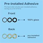 MMOBIEL Back Rear Camera Glass Lens Replacement Compatible with iPhone 17 Pro/17 Pro Max - Rear Camera Glass - Double Sided Adhesive, Tweezer and Cloth