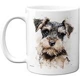 Stuff4 Mug Schnauzer miniature - Cadeau fantaisie pour ami ou famille de la part d'un ami parent, propriétaire de chien, cadeau d'anniversaire amusant, 325 ml - Passe au lave-vaisselle
