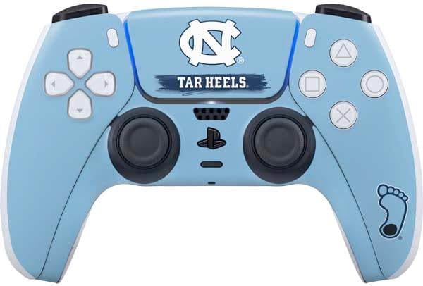 Skinit Decal Gaming Skin Compatible with PS5 Controller - Officially Licensed University of North Carolina UNC Tar Heels Design
