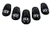 03-14 Dodge Ram 2500 3500 Dually Cab Roof Lights Markers 5 Piece pc COVERS with BASE Kit in SMOKE CRL 264146BK (with Built-in LED Amber Bulbs)03 04 05 06 07 08 09 2003 2004 2005 2006 2007 2008 2009 2010 2011 2012 2013 2014