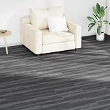 Runheo Bodenplanken 36 Stück Schwarz Weiß PVC Bodenbelag selbstklebend 5,02 m² für Wohnzimmer Schlafzimmer Küche Bad mit rutschfestem Design und leichter Pflege