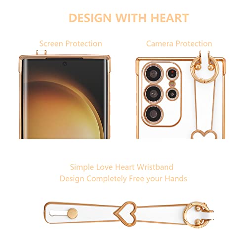 Coque Samsung S22 Ultra antichoc béquille intégrée blanc - 2