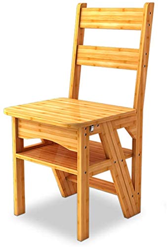Tabouret haut maison escabeau transformant en bois 4 marches - 2