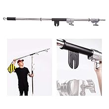IDEAL CHOICE: A boom is an essential tool for positioning a light fixture either directly above the photographer, videographer or cinematographer to create a beautiful flat light, or positioned above the subject acting as a hair light, etc. Perfect f...