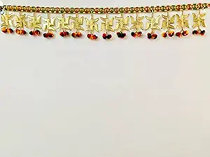 PRATHAM Enterprises Handmade SWASTIKA TORAN for Door Home Decor GO (Size - 3 Feet, 36