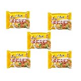 YIJIA Variedad de sabores Instant Noodle Tallarines - Ramen Fideos Instantáneos - Sabor Costilla con Cebolleta Pack 5