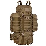 VOLUMEN UND ABMASSE: > 85 Liter > 65 x 38 x 34 cm > 3,2 kg > Anzahl der Kammern: 2 > Anzahl der Taschen: 5 > 2 Seitentaschen: jede 9 Liter > FAS PLUS Tragesystem ergonomisch einstellbar mit extra gepolsterten breiten Schulterriemen > Camelbak-kompatibles System > MOLLE-kompatibel-Gurtsystem > Quick-Release-System > integrierte Regenhülle