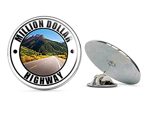 Round Million Dollar Highway (co Colorado rv) Metal 0.75