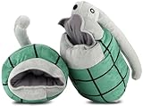 Roffatide Anime Katsuki Bakugo Plush Pillow Cosplay Grenade Shaped Gloves Throw Pillows 2 Pieces