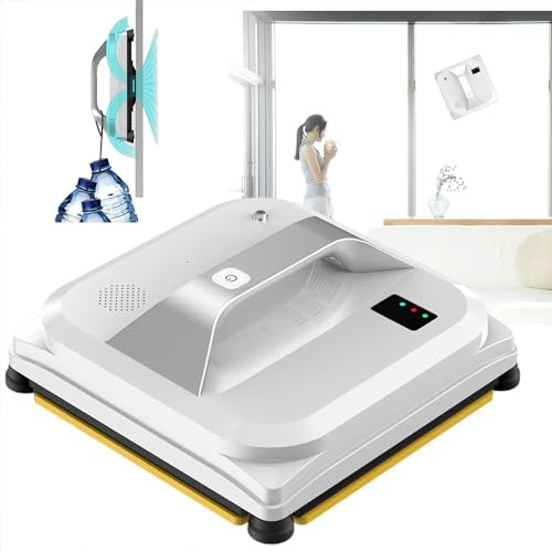 YXZYFPP Robot Inteligente limpiacristales con succión de 3000 Pa, Control Remoto y 3 Modos: Ideal para la Limpieza de Ventanas Interiores y Exteriores en