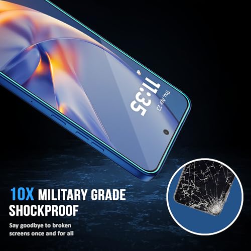 Image of FIRST MART Military-Grade Gorilla Tempered Glass Compatible For Motorola Moto Edge 50 Neo 5G (6.4 Inch) With Easy Installation Kit for Smartphone| Edge To Edge Coverage | Black, Pack of 2