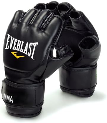Everlast Mixed Martial Arts Grappling Gloves (Large/X-Large) , Black
