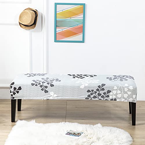 Crfatop Dining Bench Cover Printed Bench Seat Cushion Slipcovers Stretch Upholstered Bench Slipcover Removable Washable Dining Chair Slipcovers For Bedroom Living Room,17 #TOP3