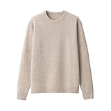 無印良品 紳士 洗えるウールミドルゲージクルーネックセーター メンズ AAD05A4A オートミール 紳士L