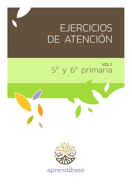 Portada de Ejercicios de Atención. 5º y 6º de Primaria. Vol 1