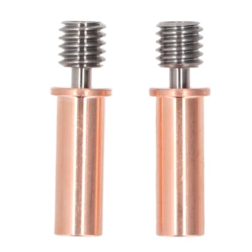 Tyenaza 2pcs Smooth Heatbreak Upgrade Ti Alloy and Copper Thermal Insulation Heat Break Replacement for Kobra 2 Pro 3D P
