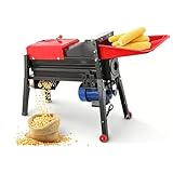 CDZHLTG Machine électrique de décortiqueur de maïs, 2200W 2800 tr/min, Haute efficacité 1500 kg/h, Égreneuse à maïs sec en acier robuste, Idéale pour petites exploitations agricoles et ménages