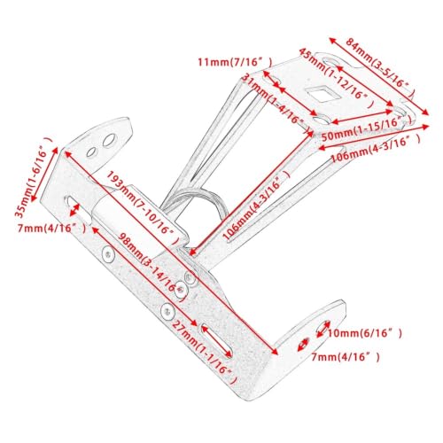 Support de plaque LED pour GSX-S éliminant la bavette origine - 3