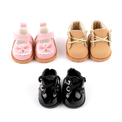 3 Pairs of Doll Shoes