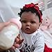 CHAREX Reborn Baby Dolls - Black, 22 inches Newborn African American Realistic Lifelike Baby Dolls for Kids Age 3+