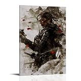 EVMILA Póster de Ghost of Tsushima Pintura decorativa Lienzo Póster de pared e imagen de arte impresión moderna familia dormitorio decoración carteles 24 x 36 pulgadas (60 x 90 cm)