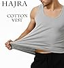 HAJRA® Men's Cotton Vests Tank Tops Sleeveless, Easy Fit Men Workout Shirts Plain Breathable Slim Fit Summer Top Vest Everyday Athletic wear (4XL,Grey 1) #3