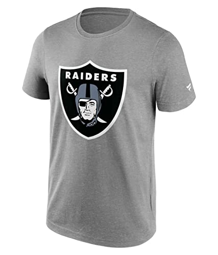 Fanatics - NFL Las Vegas Raiders Primary Logo Graphic T-Shirt Farbe Grau, Größe 3XL