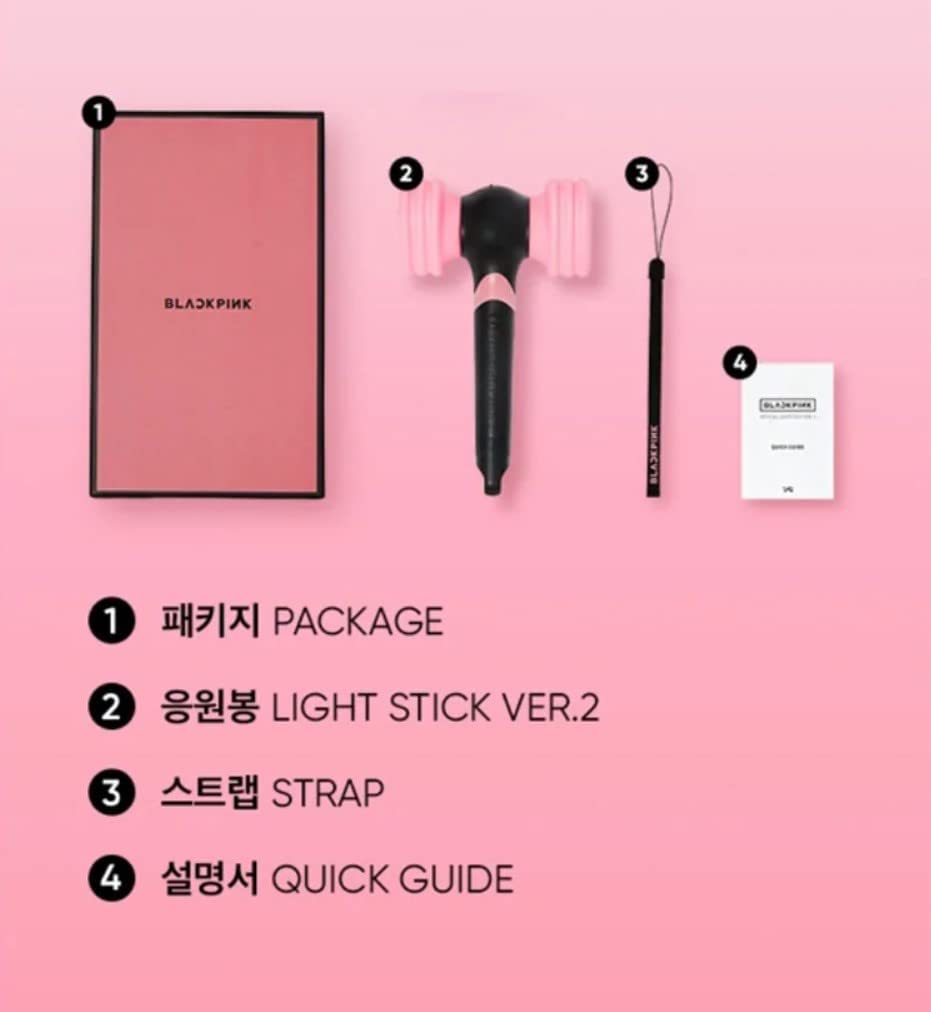 Amazon.com: Niaycouky Black Pink Official Lightstick Version 2.0