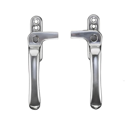 Maniglie for finestre, serrature for finestre, 1 pz. Maniglie for porte e finestre in acciaio inossidabile Sinistra/Destra Apertura piatta Blocco di sicurezza antifurto Accessori for finestre in vetro