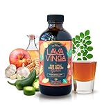 VINGA Lava Raw Apple Cider Vinegar Fire Cider with Cold Pressed Moringa Oleifera, 8 oz., Natural Cold and Flu Remedy and Immune System Booster, Antioxidant Rich Superfood with 92 Essential Nutrients