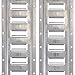 2 Pack - 8' Horizontal E Track - Galvanized - 12 Guage Steel - Used in Interior Van Trailer for Tie Down