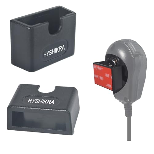 HYSHIKRA Universal-Funk-/Mikrofonhalterung, rückseitige Klebehalterung für Baofeng Yaesu Retevis MotorolaQuansheng Radio