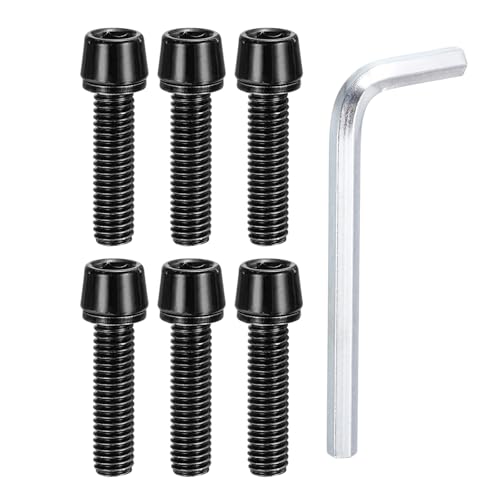 PATIKIL M5 x 20mm �o�C�N�X�e���{���g 6�{�Z�b�g �w�b�N�X�e�[�p�[�{���g ���b�V���[�������`�t�� BMX/MTB/���[�h�o�C�N�p ��