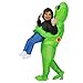 Kooy Inflatable Alien Costume Inflatable Halloween Party Adult Costumes Blow up Kids Costumes (kids green)