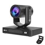 AVKANS AI Auto Tracking NDI PTZ Camera, 4K Zoom Live Streaming HDMI SDI PTZ Camera for Church Worship and Live Event (Black 4K AI Tracking)