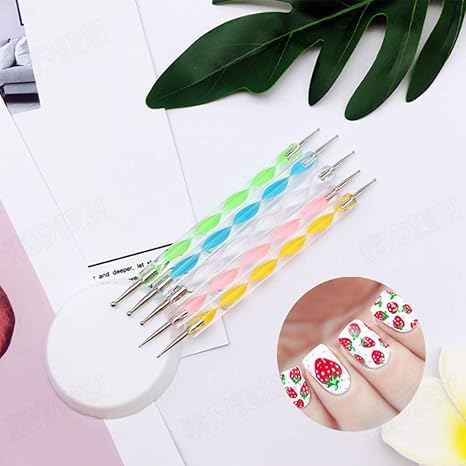 20pcs Nail Art Design Tools 15pcs Nail Art Brushes Kit with 5pcs Nail Dotting Pens — view 7