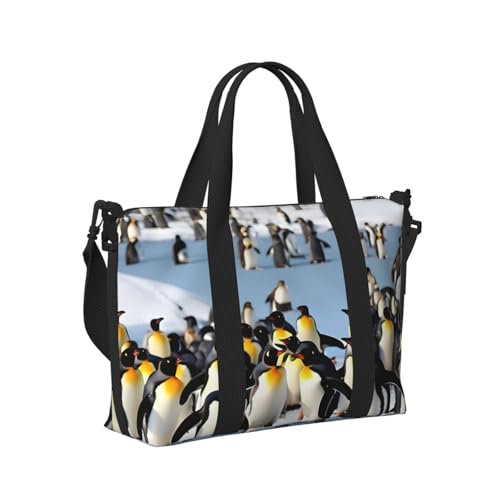 Bolsa de viaje versátil Happy Penguin, ligera, para hombre y mujer 3