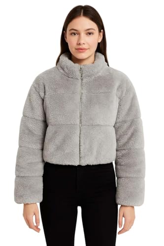 Image of KOTTY Women's Cozy Fit Full Sleeve Coral Fleece Zip Jacket - Winterwear with Pockets for Daily Warmth & Style