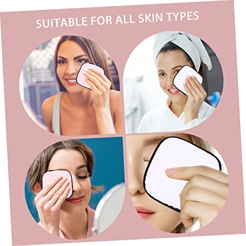Ipetboom Almofada Removedora De Maquiagem 4 Peças Almofadas De Algodão Reutilizáveis Almofadas De Ma